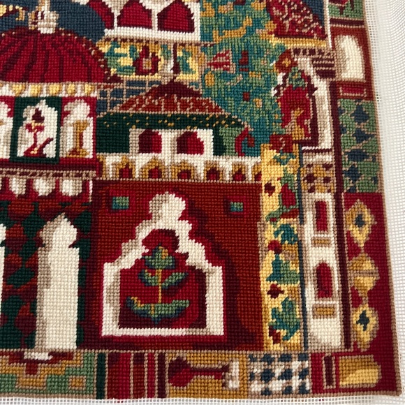 EHRMAN FAIZABAD Needlepoint Completed Finished Tapestry By Annabel Nelliet - Picture 8 of 16